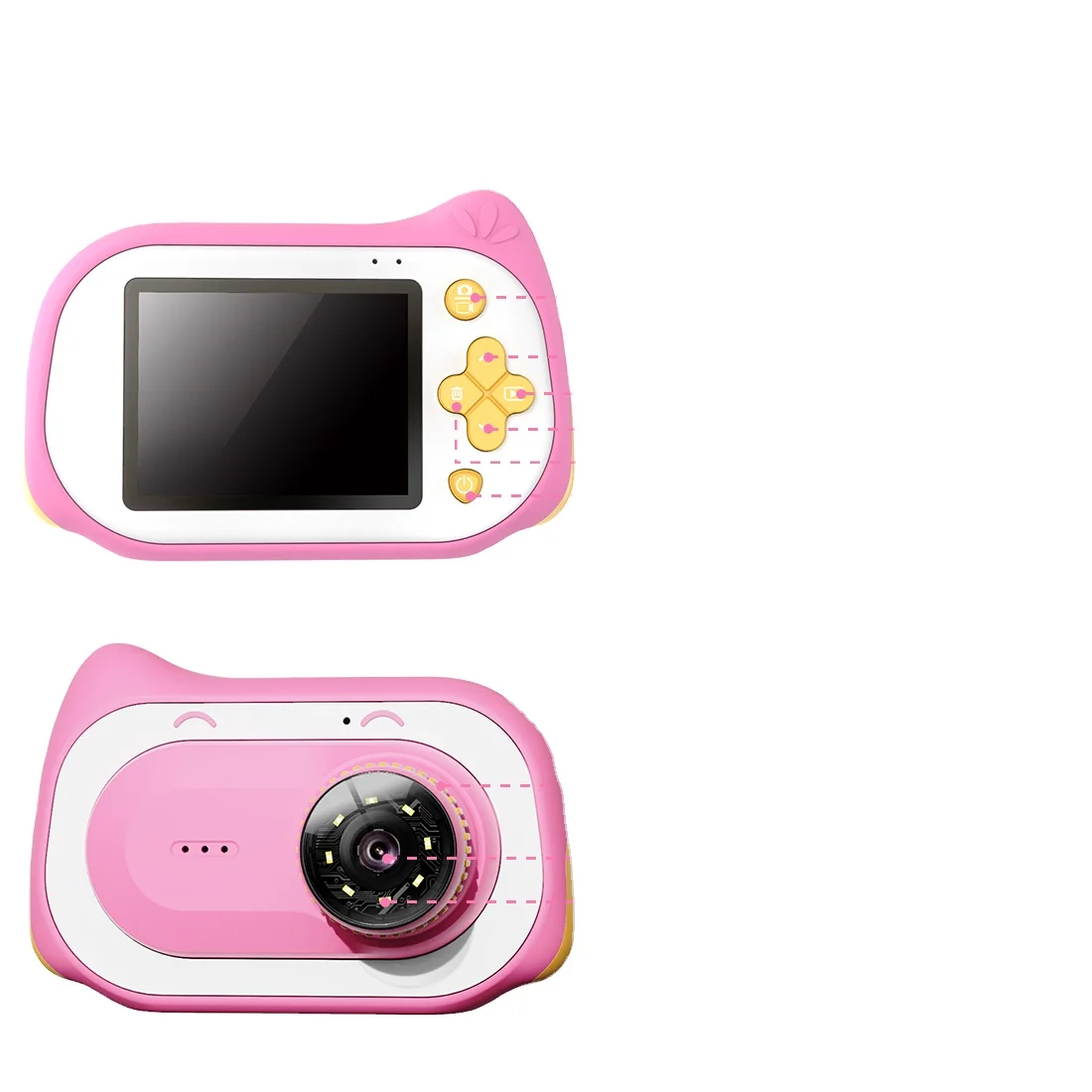 
 Wholesale Attractive Birthday Gift Mini Camera Dual Shot HD 1080P Kids Camera Digital Shockproof 32g Toys  