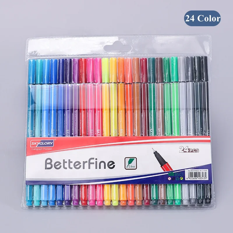 Source YIHENG New Customized Ultra Fine Tip Markers 12 colored Pens Tips  Colorful Paint Marker Pen Professional Drawing Pens on m.