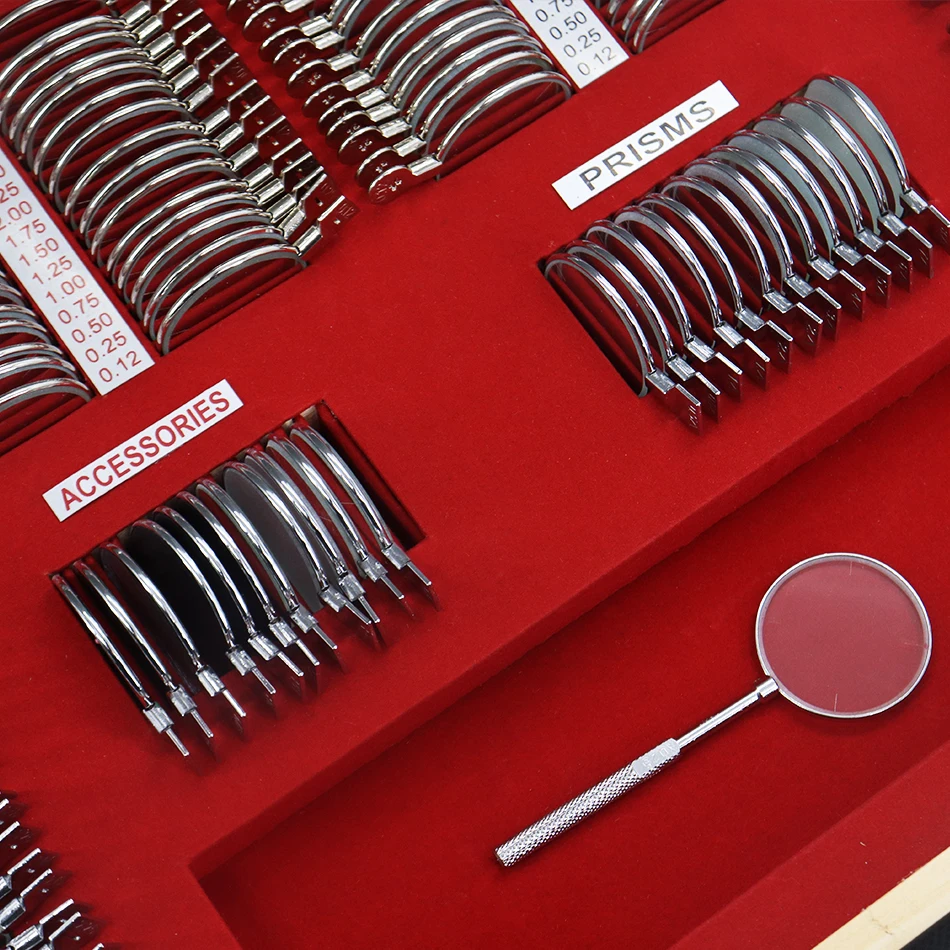 Optometry Instrument Optical Trial Lens Set JS-232 with Metal Rim Low Price