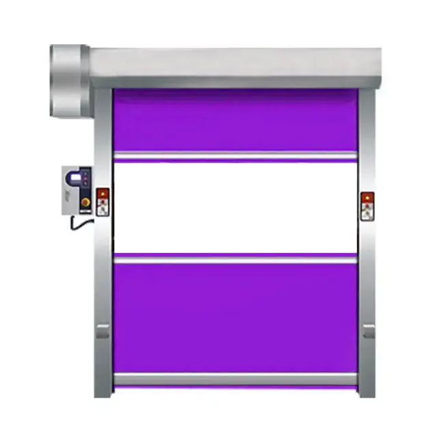 Wholesale safety door design Commercial PVC doors Fast Roller Shutter Door Cheap price made in China