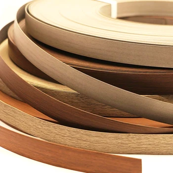 Self Adhesive Furniture Edge Banding Seal Tape 50mm 25mm Cabinet Closet Pvc Veneer Sheets Desk Edge Guard Strip Decoration