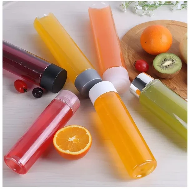 Высокое качество 400 мл 500 пластиковая цилиндрическая трубка бутылка с индивидуальным логотипом современный дизайн Безопасная Посудомоечная машина водный напиток кемпинг