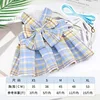 JK skirt - blue plaid with tether cord
