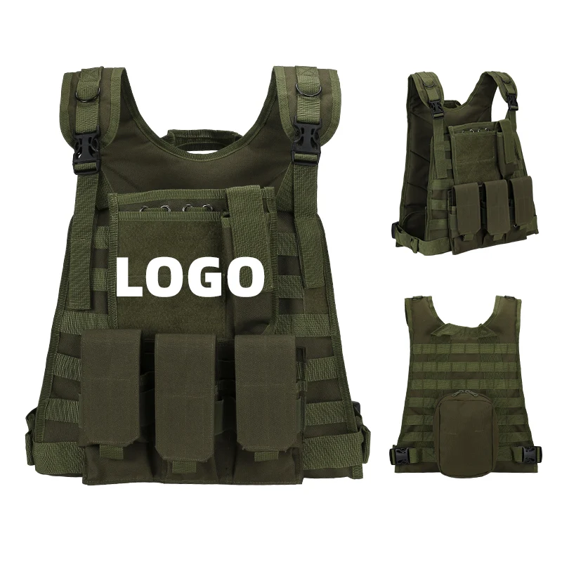 Multifunctional Tactical Vest Equipment Supplies Black Security