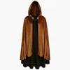 26GZ021106 Short fleece cape (brown)