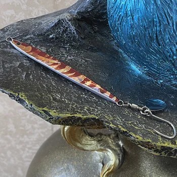 Manufacturer Wholesale Artificial Hard Bait Metal Jig Lure Sequin Lure Falling Metal Jig Bionic Bait Lead Fish 60g 80g Saltwater – Metal Jig – view 4