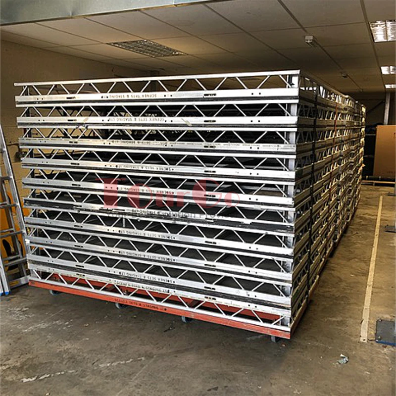 4ftx8ft Aluminum Mobile Stage Platform Concert Event Wedding Truss Stage Structure Aluminum Litedeck Stage
