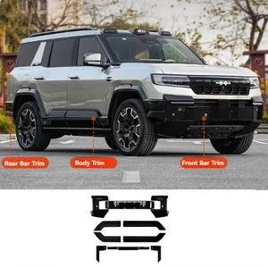 New Applicable Equation Leopard 8 Modified Black Warrior Kit Front/Rear Bars Black Body Trim Exterior Decoration