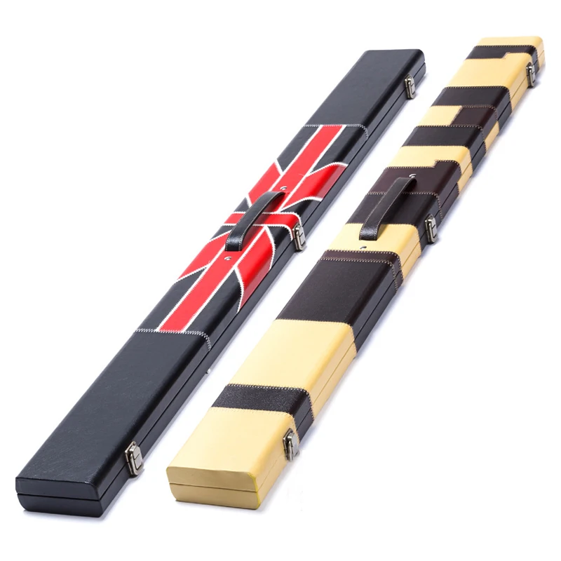 Высококачественный бильярдный стол из искусственной кожи 3/4, трехслотовый стержень-бокс, однотонный бильярдный кий, жесткие деревянные чехлы.