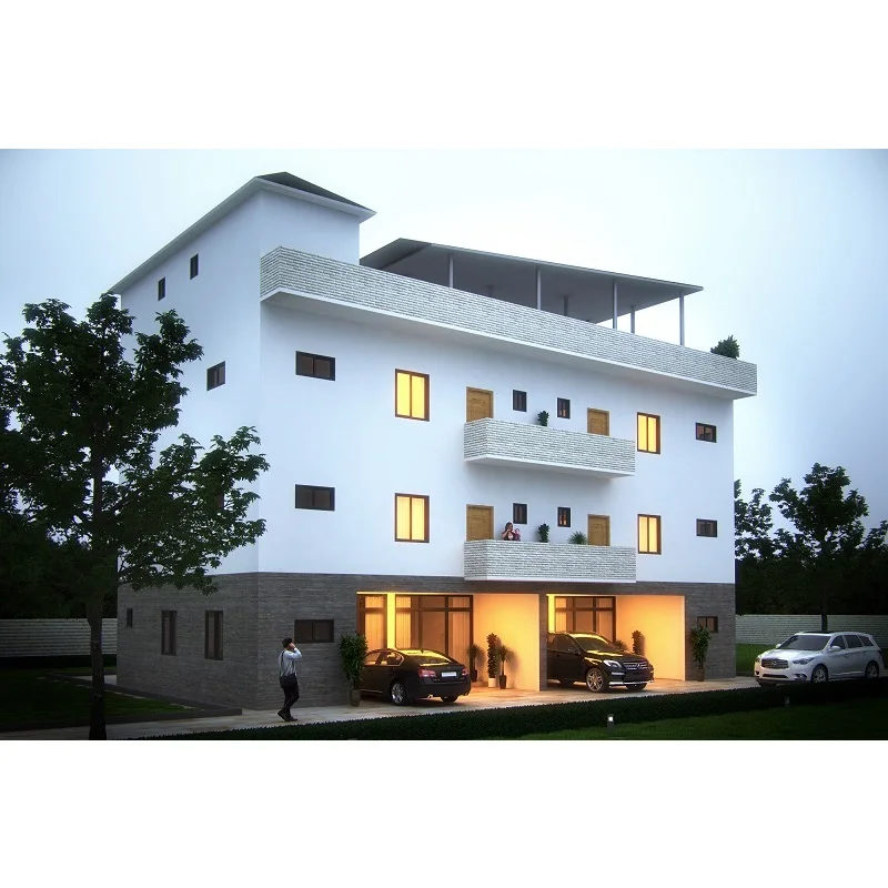 Luxury Prefabricated Modular Cement Installation Hotel Mansion School Apartment Building for Student Dormitory Villa Carport Use