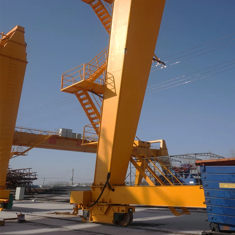 Advanced Design 150 200 T Rail Mounted Lifting Container Trolley Type Double Beam Gantry Crane With Cable Reel