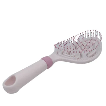 Factory Supply Pink Hair Brush Favourable Price Wet Hair Brush Portable Travel Hair Brush