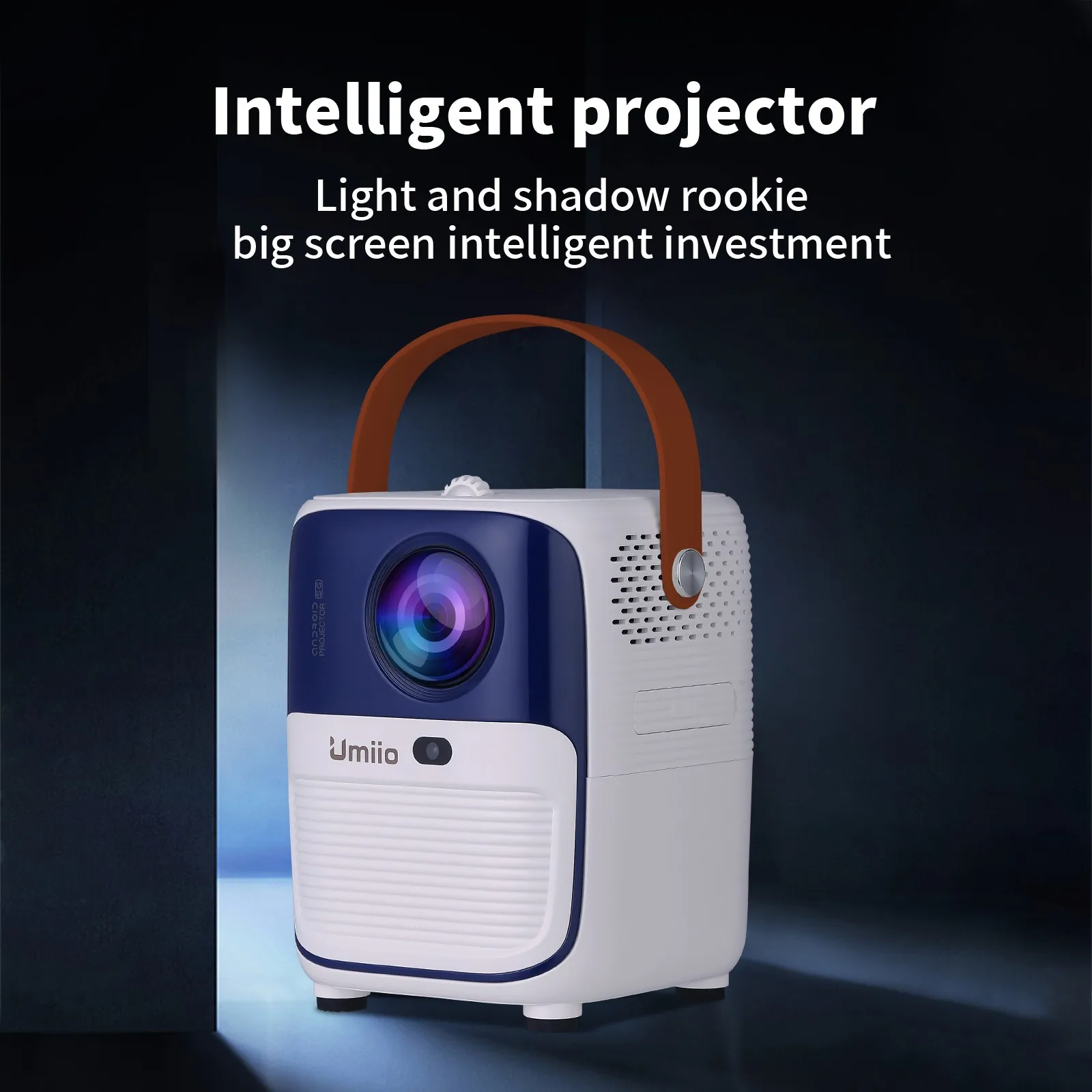 Umiio Q2 Mini Home Projector Android OS Wifi 3D Projector Hot Selling Portable Projector 4K Mini Pocket Android Beamer