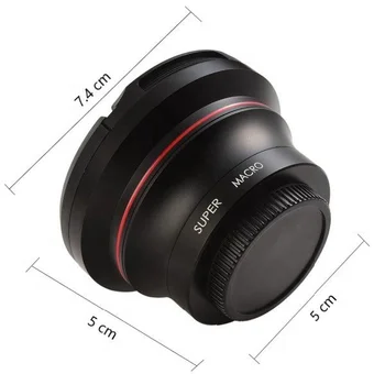 0.39X Super Wide Angle Lens for Video Camera Camcorder