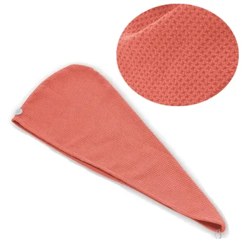 Custom Personalized Women's Super Absorbent Quick Dryer Soft Magic Turban Twist Wrap Waffle Microfiber Hair salon Towel For Hair