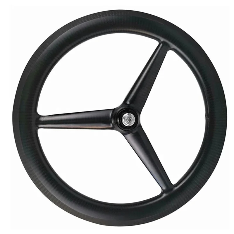 Tern×Kittdesign 406Carbon Tir-sporke Kitt design 406 Carbon Tri-spoke Wheel set / Black Logo