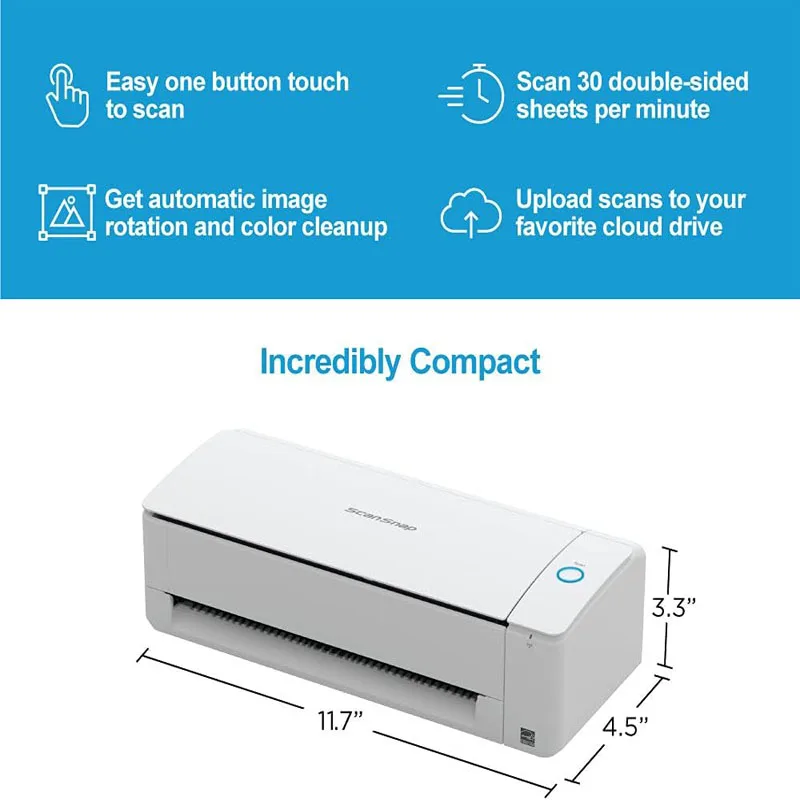 For Fujitsu ScanSnap IX1300 Compact Wireless or USB Double-Sided