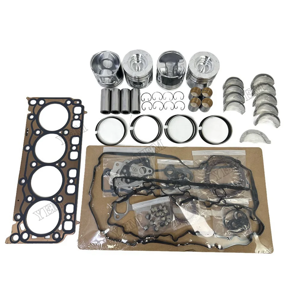 Overhaul Gasket Kit With Cylinder Gaskets Piston Rings Bearings Suitable for Doosan / for Develon D24 Universal Engine Parts 3
