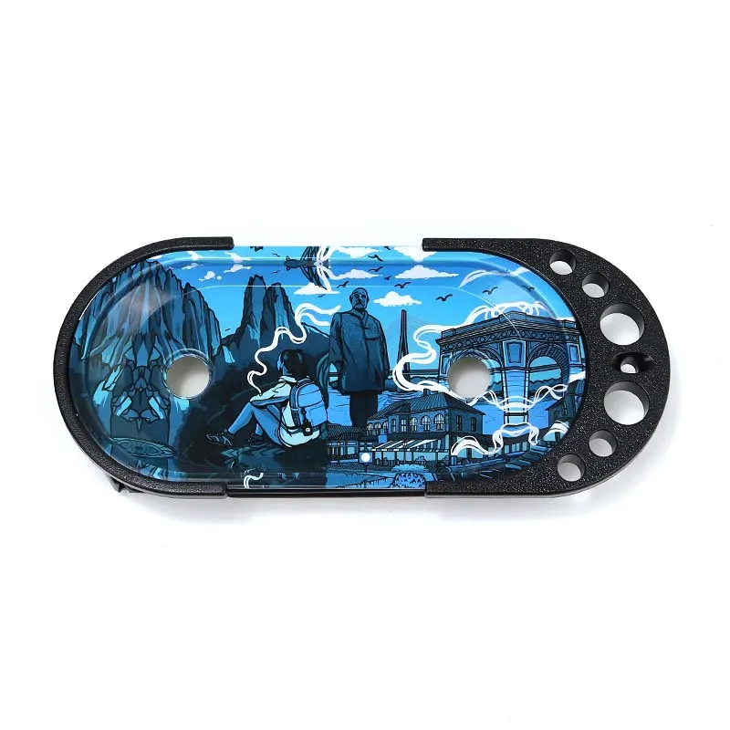 Foldable  9 in 1 Mini Rolling Tray Console Kit Set Metal Tray Pre Stand Roll Cone Filler Cigarette Metal Tray Plastic Tube Sets