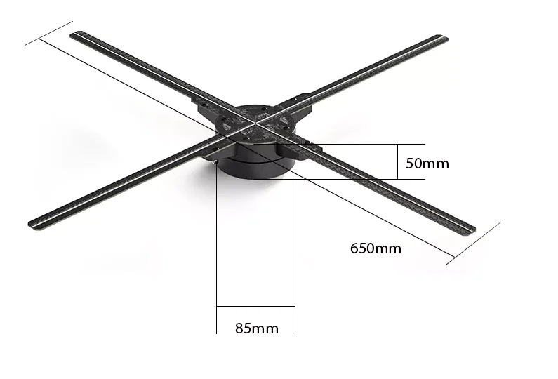 Hologram Fan, 3D, 56cm, Wall - detail 16