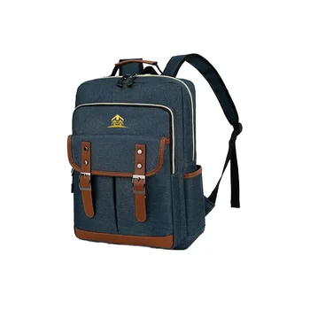 Custom Business Style Waterproof Gym Sport Duffel Overnight Bag Backpack Compartment Denim Letter Strap for Camping