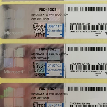 Windows 11 Education Key With COA Sticker Lifetime Warranty License Global Online Activation Windows 11 Education Key