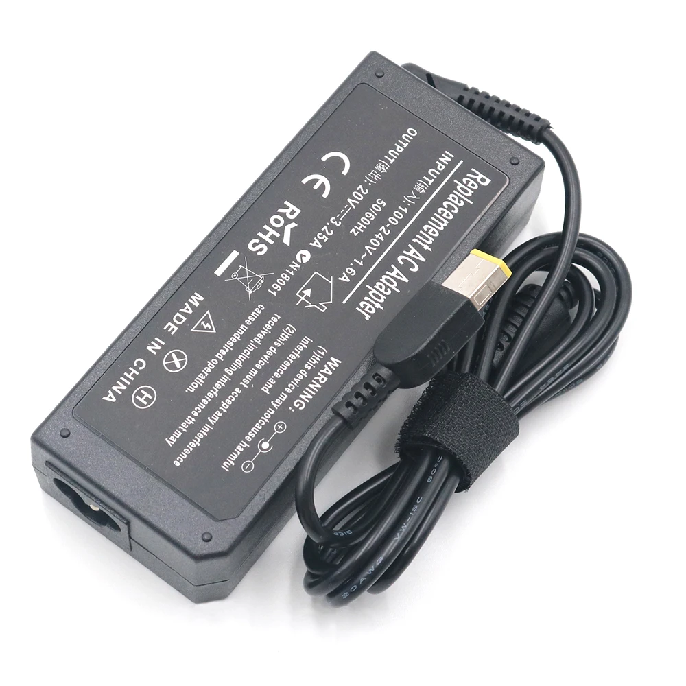 Replacement 65w Laptop Charger Adapter 20v  For Lenovo Ac Power Supply  With Usb - Buy Laptop Charger Adapter 20v ,Laptop Power Adapter,20v   Usb Product on 