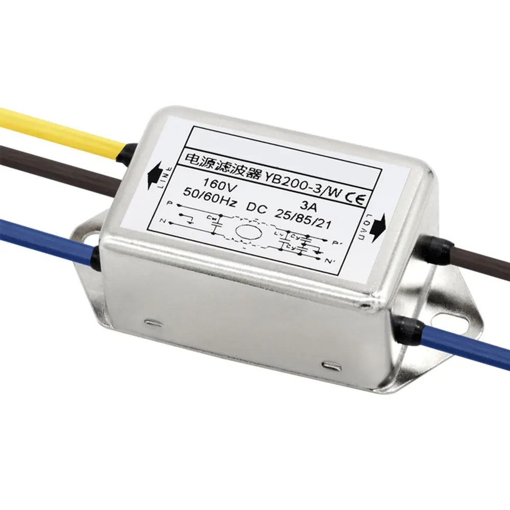 Single Phase AC/DC Power Supply Choke Coil Single Section EMI Filter for Industrial & Medical Devices LV Products