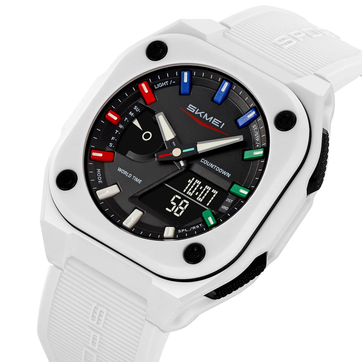 ②時計 セット SKMEI 2328 Men's Dual Time Display Analog & Digital Outdoor Sport