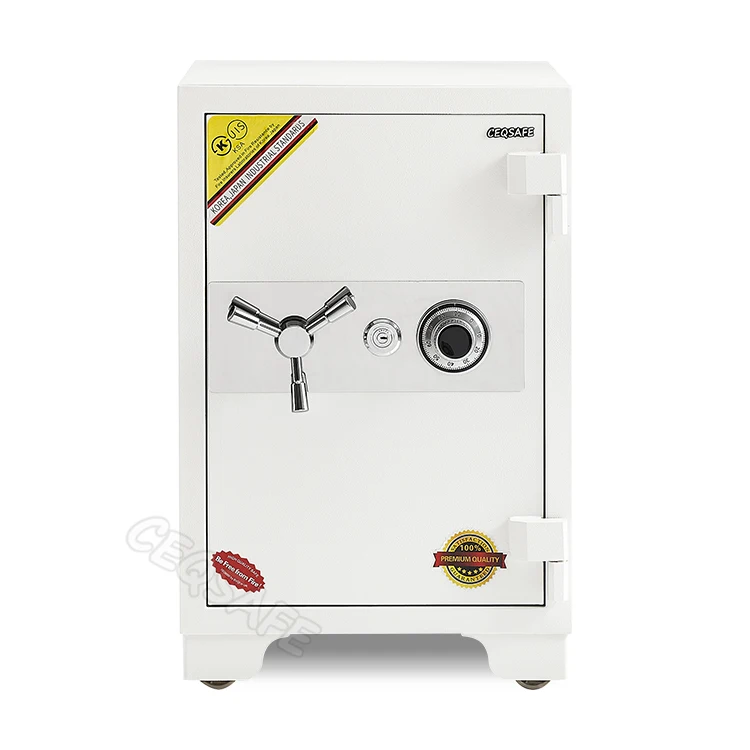 CEQSAFE Electronic Wall Anti-theft Deposit 4 Wheels Combination Lock Fireproof Safe Box for Money