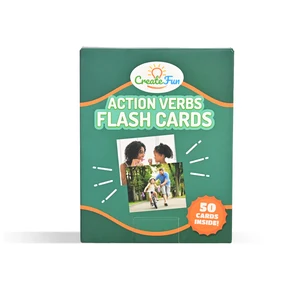 Manufacturers Record Personalized Life Cards Customized Action Verbs Flash Cards for Families and Children