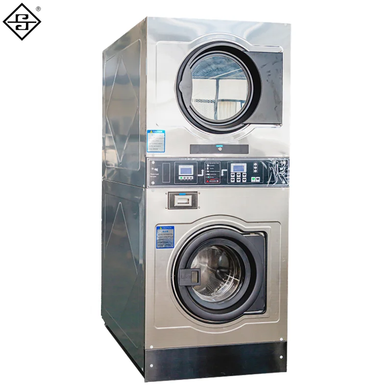 Card & Coin Operated Stacked Washer Dryer Combos - Worldwide Laundry