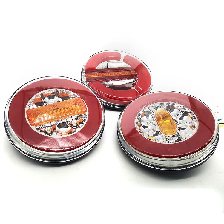 Rear Tail Light Truck Braking Turning Reversing Lights Truck Tractor Trailer Led Lights Tail Lamp 3