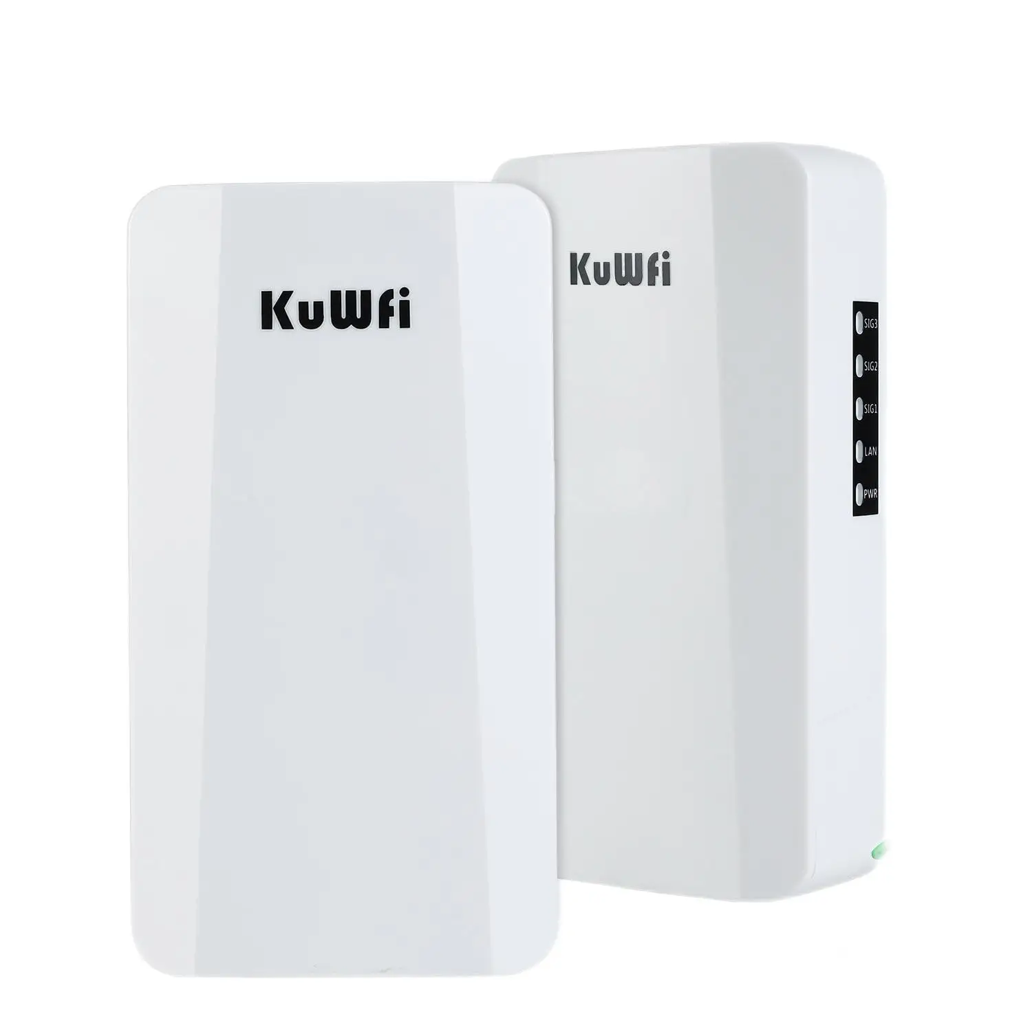 IP65 Waterproof KuWFi WiFi Bridge Outdoor 300Mbps Wireless CPE WiFi Extender wireless AP Point to Point Wireless Bridge