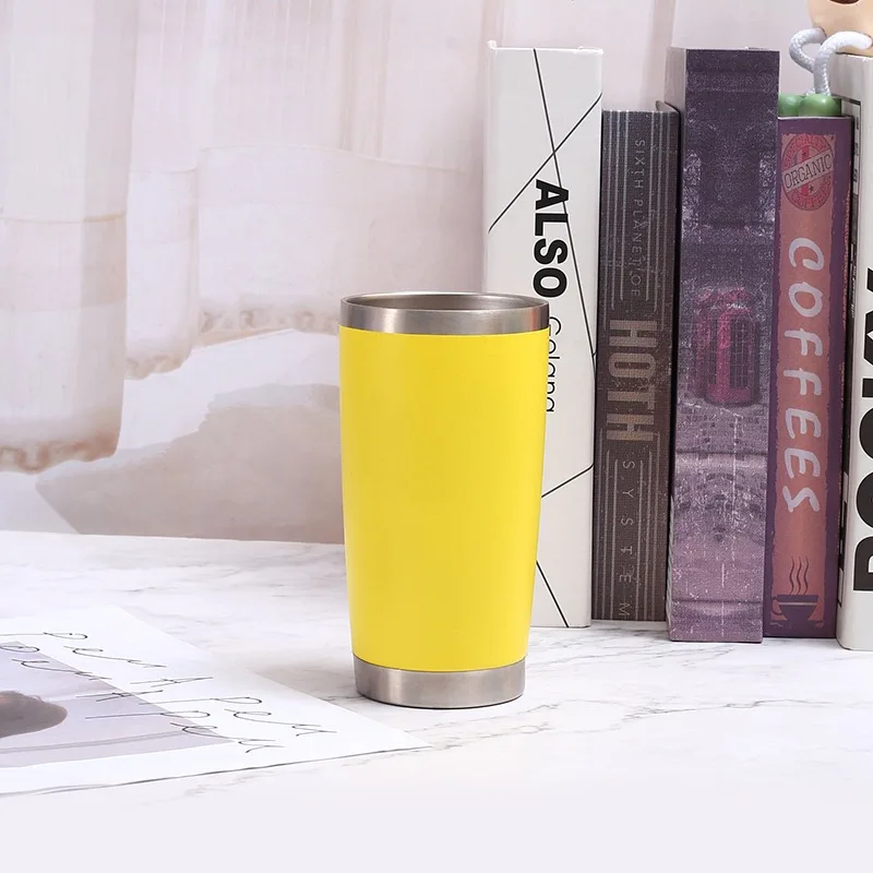 Wholesale Custom 20oz Stainless Steel Tumbler Vacuum Insulated Travel Mug for Hot Cold Drinks Outdoor Car Office Gift Giveaway