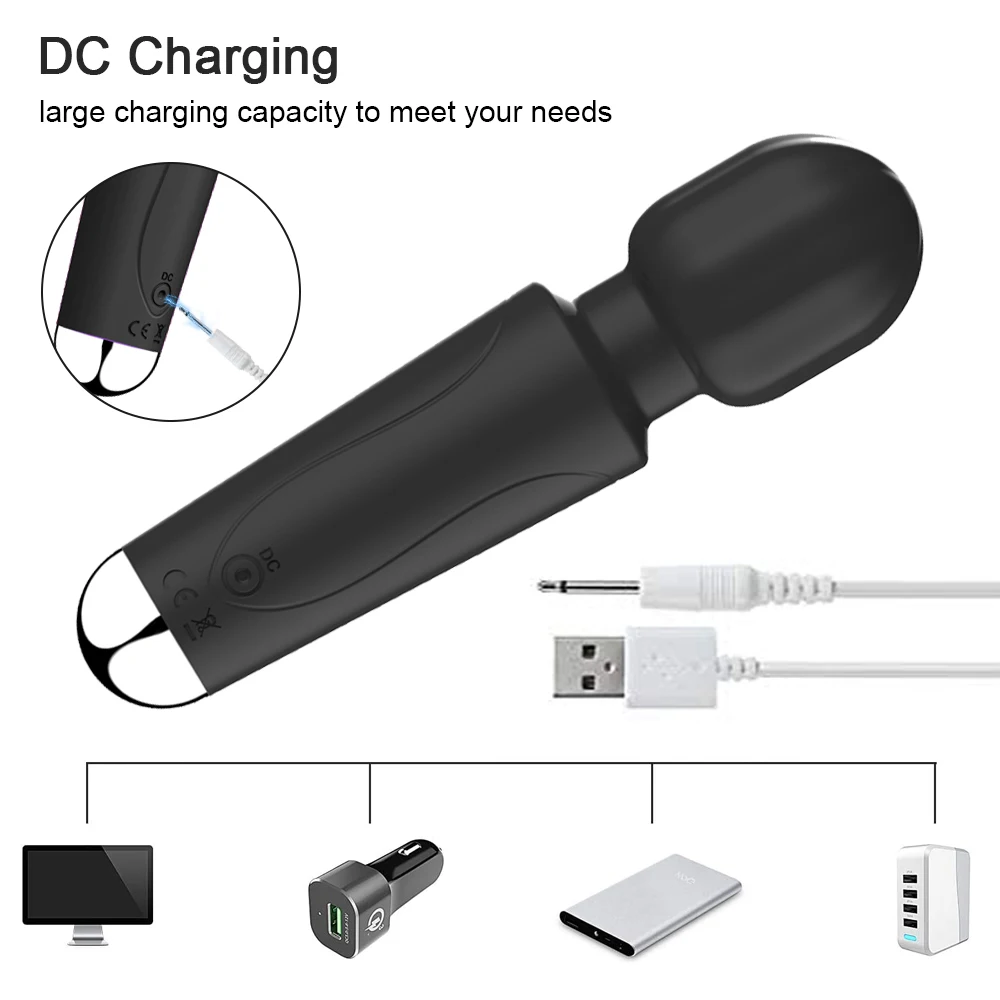 ALWUP Adults Powerful Stimulator Personal Magic AV Vibrator Wand for Clitoris Massager Goods Sex Toys for Adults Female