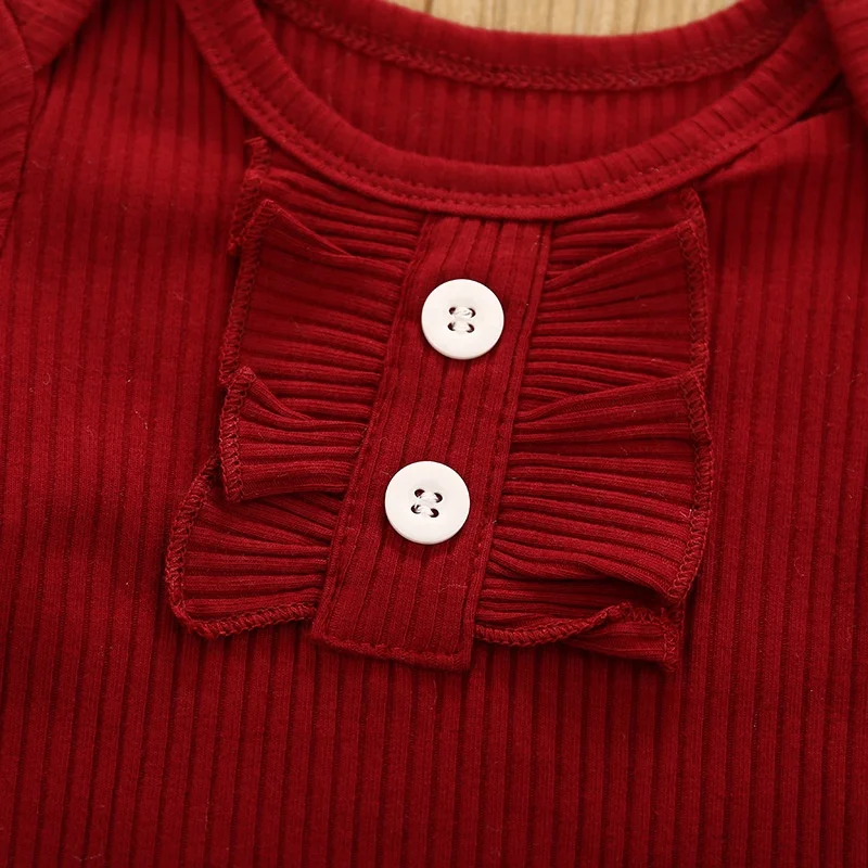 Оптовая продажа; Одежда для новорожденных девочек; Бордовый/розовый комбинезон с короткими рукавами и бантом в комплекте