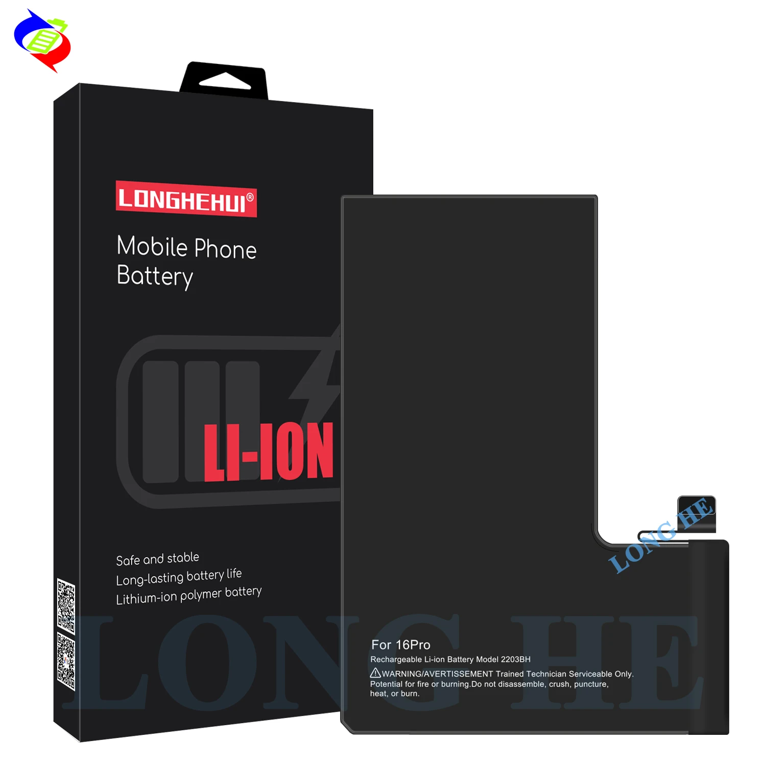 iPhone 16 Pro 103CS/2203B/A3293/A3083/A3292/A3294用バッテリー3582mAh