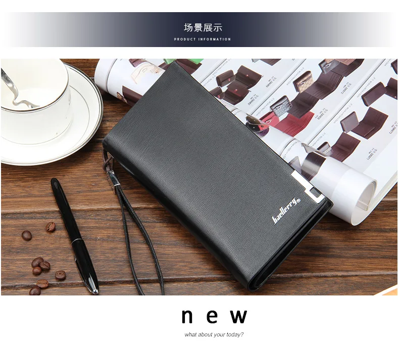 baellery pu wallet leather men rfid