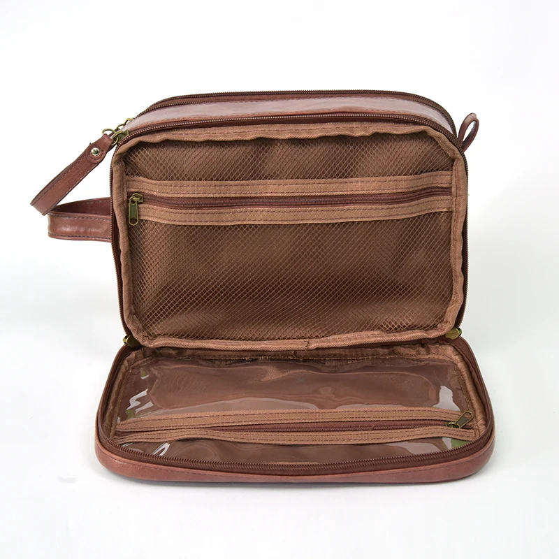 Cosmetic Travel Storage Bags High Quality Leather Men Wash Bag Buy