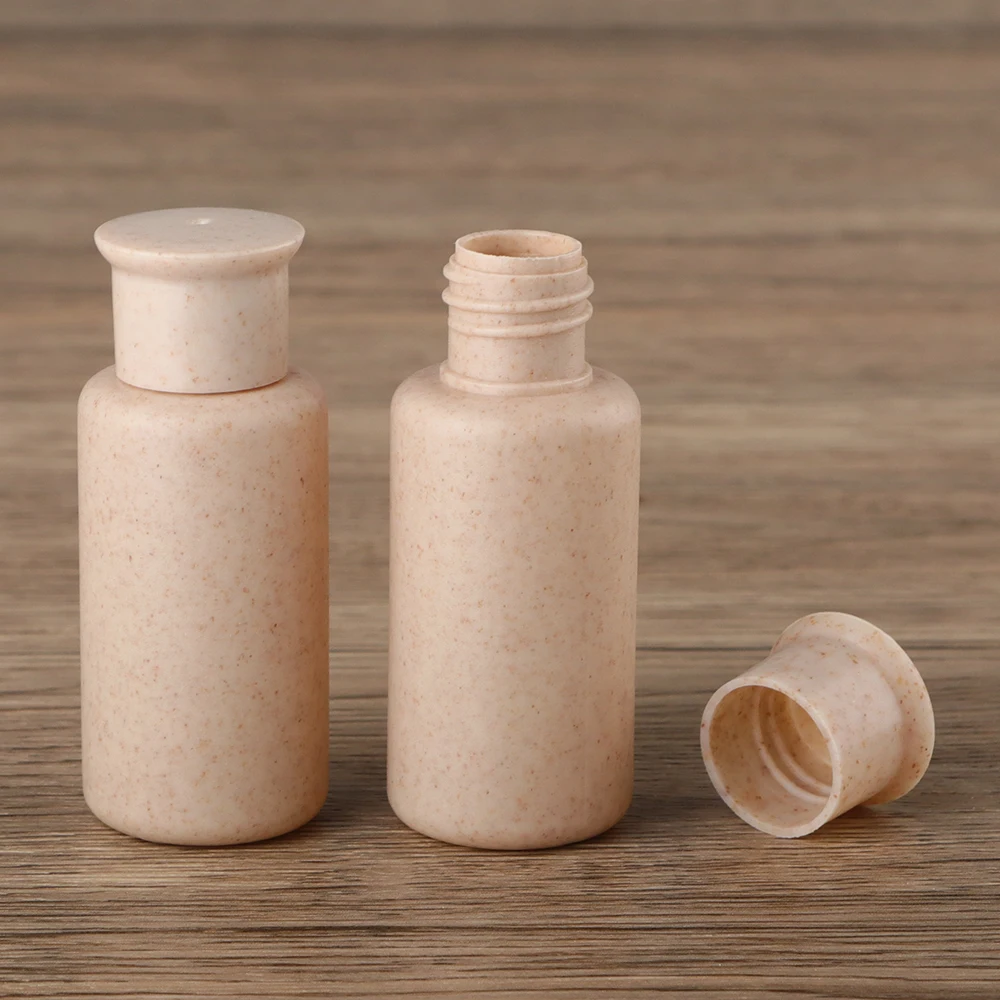 Empty Eco Friendly Compostable Sustainable Hotel Amenities Wheat Straw Plastic 30ml Shower Gel