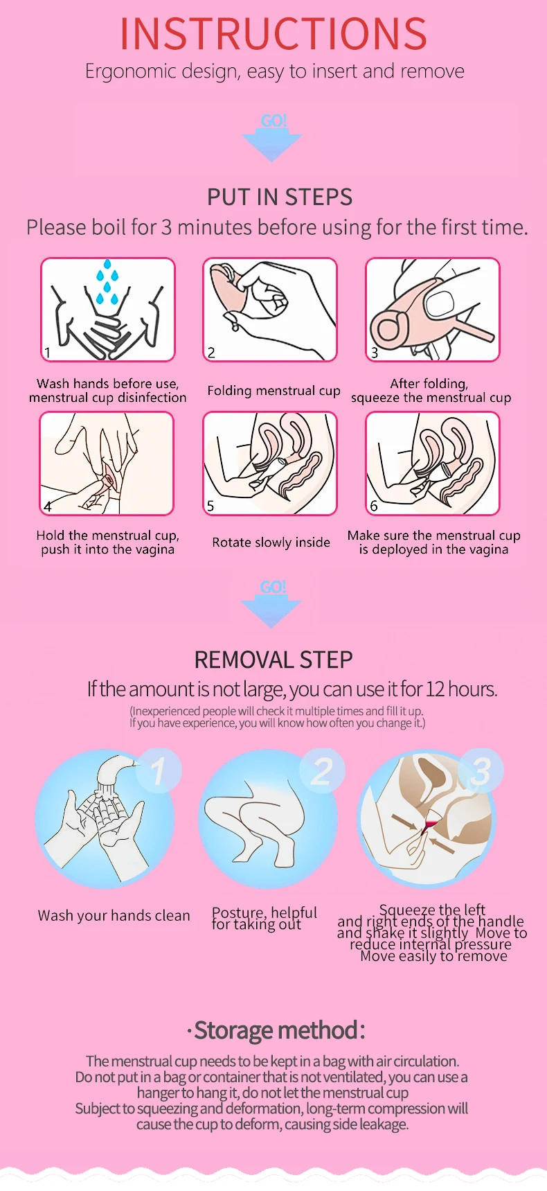 Wholesale Feminine Hygienic Lady Menstruation Period Collapsible safe Free Sample Silicone Medical Menstrual Cup