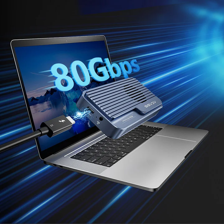 Acasis 80Gbps M.2 NVMe USB-C SSD Enclosure for MacBook & PCs