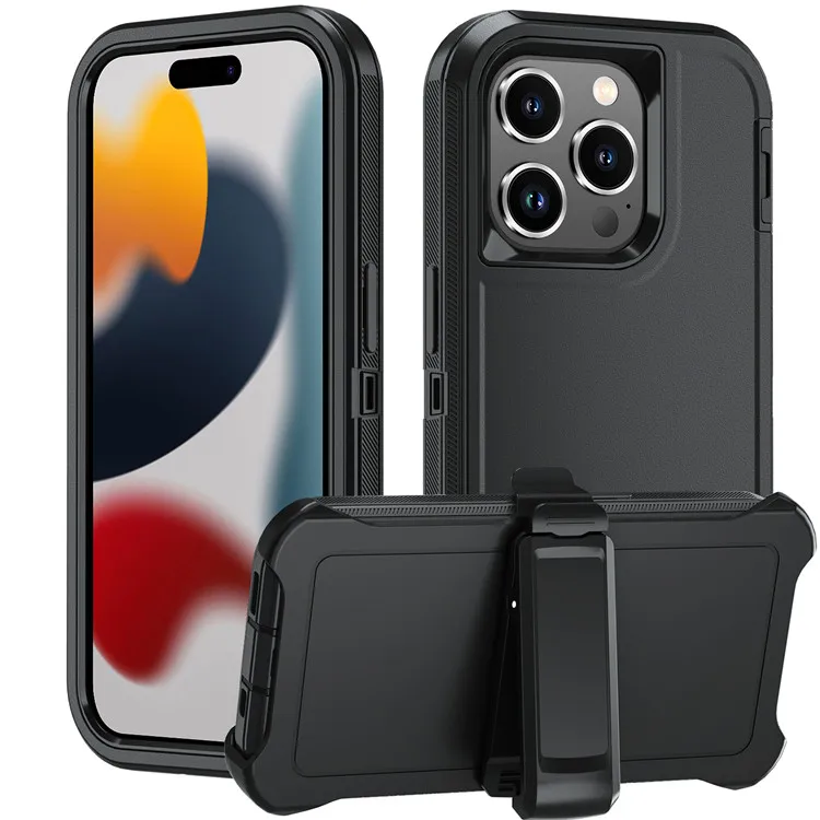 4 in 1 Protection Defender Case for iPhone 15 Pro Max Case for Coque iPhone Wholesale Fundas Para Celular