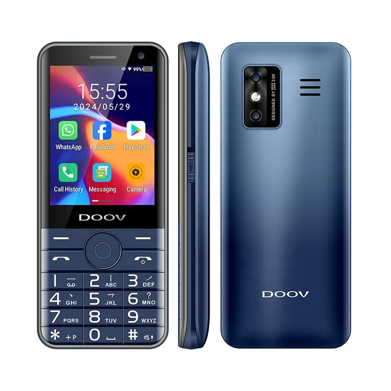 DOOV R17 PRO Metal Frame 2.8 Inch Touch Screen 4G LTE Wifi Cheap Android Cell Phone