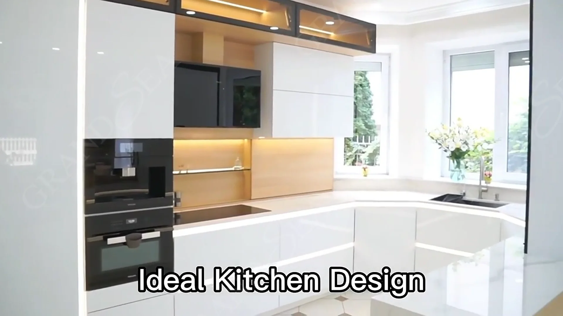 Modern Designs Kitchen White Shaker Kitchen High Gloss