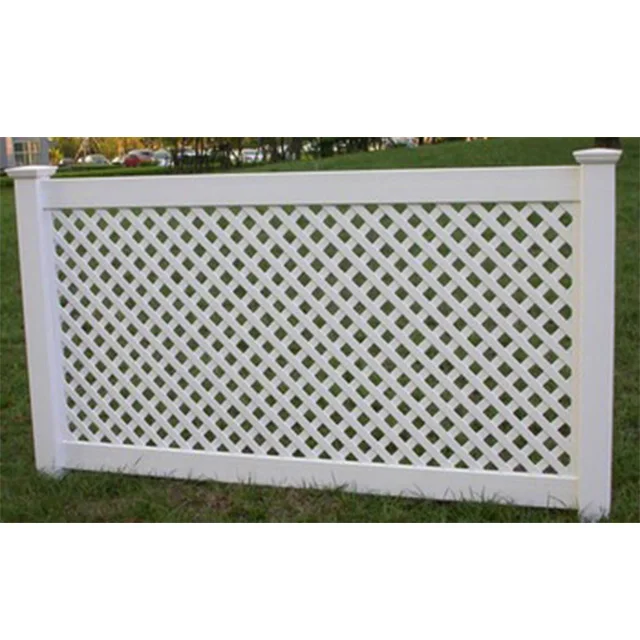 Tianjie  PVC Vinyl  Lattice Fence Panels Diamond Lattice Fence for Yard