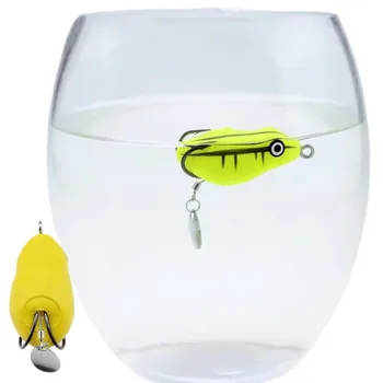 Hot Sale Cheery Mini Snake Fish Bait 20 Colors with Strong Black Hook PVC Frog Lure 8.5G 4.5cm – Hooks – view 3