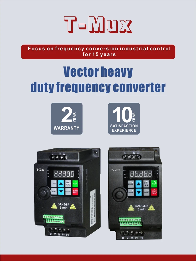 220V 2.2kW Vector Inverter VFD - 3 Phase Variable Frequency Drive for ...