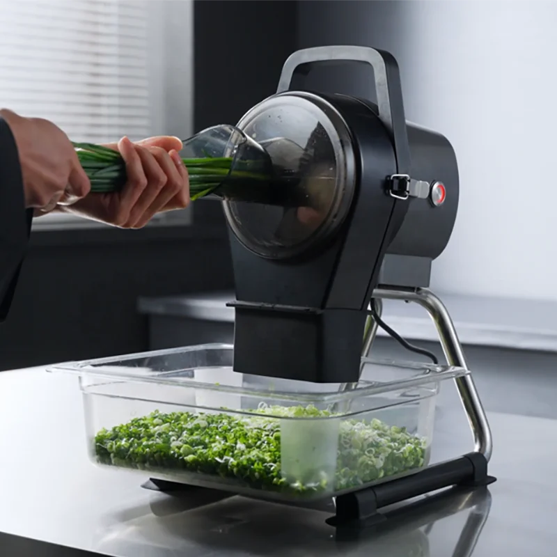 Electric Small Scallion Shallot Vegetable  Cutter Machine Easy Operation Celery Lettuce Spinach Cutter Ginger Shredder